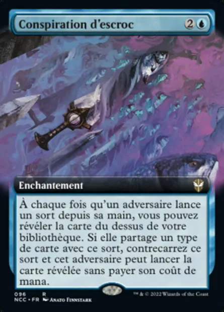 Conspiration d'escroc, carte Magic NCC 96 — extension New Capenna Commander