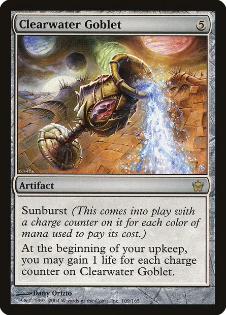 Clearwater Goblet, Magic card 5DN 109 — Fifth Dawn set