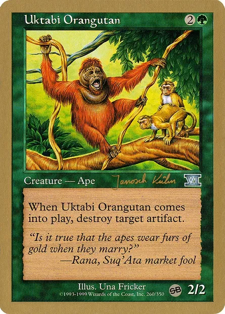 Uktabi Orangutan, Magic card WC00 jk260sb — World Championship Decks 2000 set