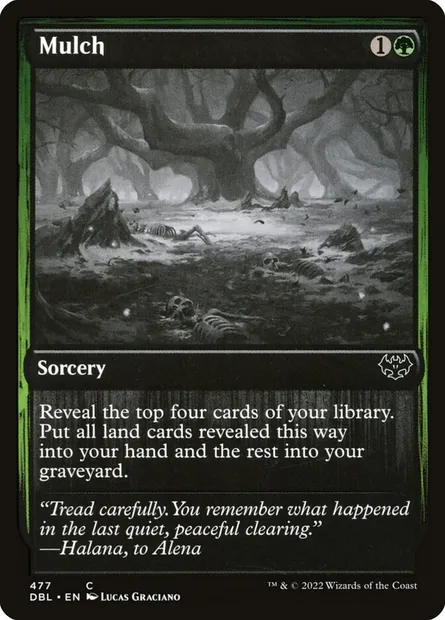 Mulch, Magic card DBL 477 — Innistrad: Double Feature set