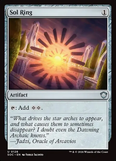 Sol Ring, Magic card SOC 128 — Secrets of Strixhaven Commander set