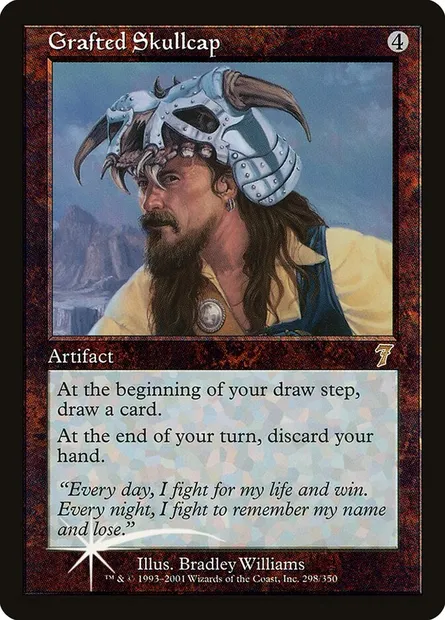 Calotte greffée, carte Magic 7ED 298★ — extension Septième Edition