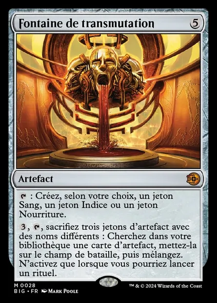 Fontaine de transmutation, carte Magic BIG 28 — extension The Big Score