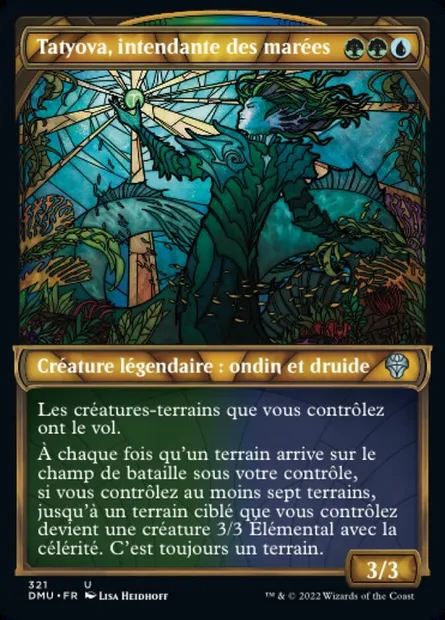 Tatyova, intendante des marées, carte Magic DMU 321 — extension Dominaria Uni