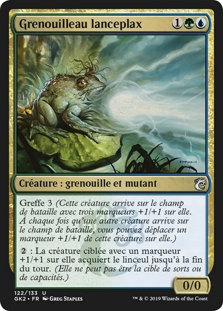 Grenouilleau lanceplax, carte Magic GK2 122 — extension RNA Guild Kit