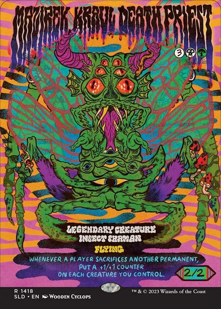 Mazirek, nécroprêtre kraul, carte Magic SLD 1418 — extension Secret Lair Drop