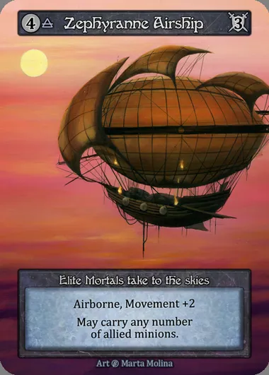 Zephyranne Airship, Sorcery card BET 190 — Beta set