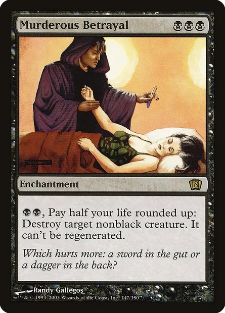 Murderous Betrayal, Magic card 8ED 147★ — Eighth Edition set