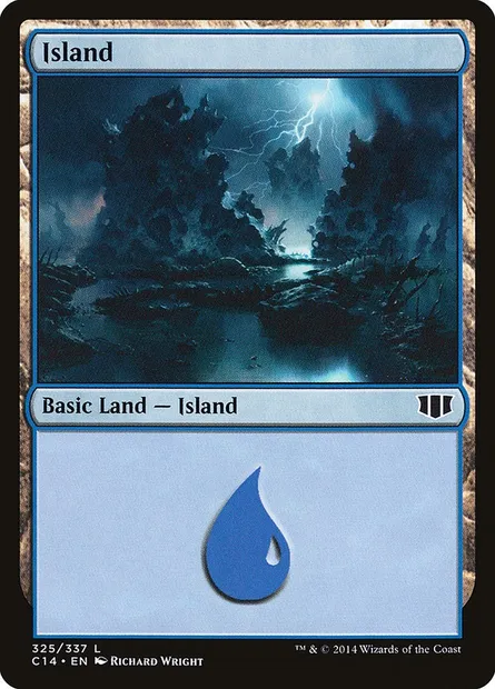 Island, Magic card C14 325 — Commander 2014 set