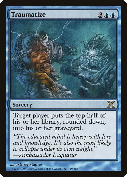 Traumatize, Magic card 10E 119 — Tenth Edition set