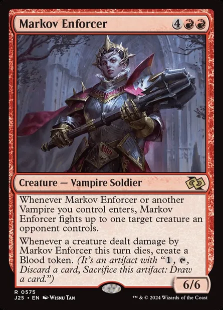 Markov Enforcer, Magic card J25 575 — Foundations Jumpstart set