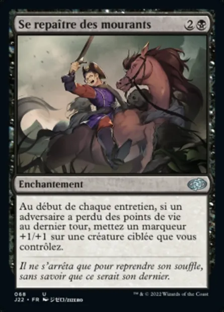 Se repaître des mourants, carte Magic J22 68 — extension Jumpstart 2022