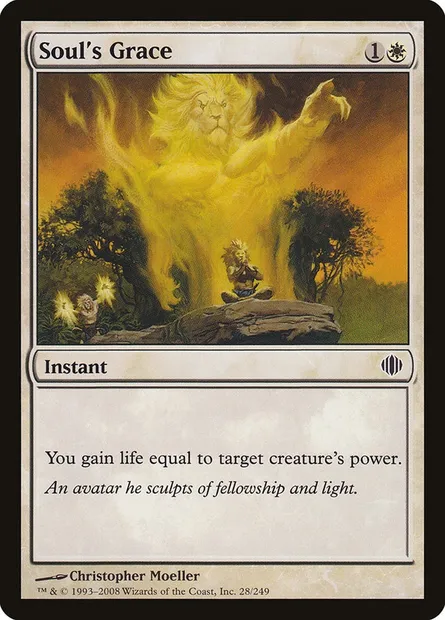 Soul's Grace, Magic card ALA 28 — Shards of Alara set