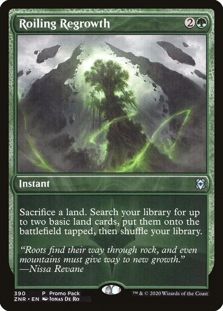 Roiling Regrowth, Magic card ZNR 390 — Zendikar Rising set