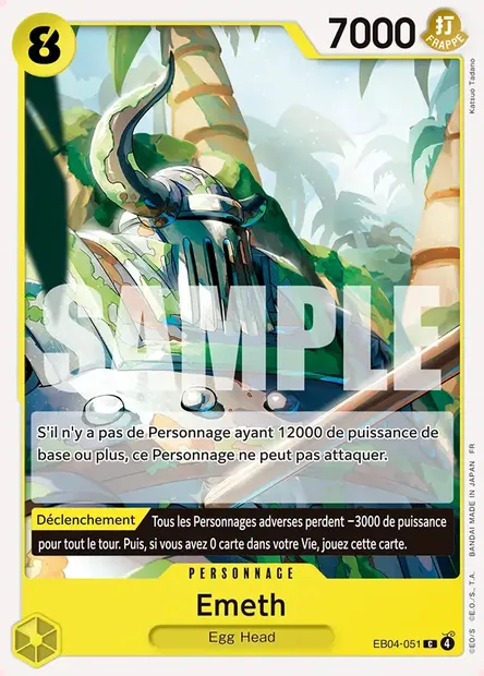 Emeth, carte One Piece EB04-051 — extension EGGHEAD CRISIS