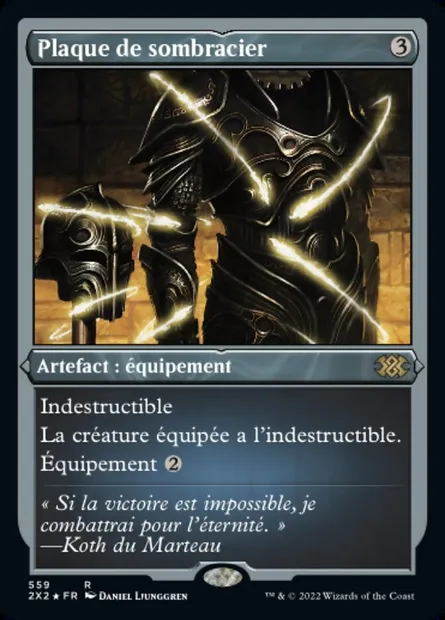 Plaque de sombracier, carte Magic 2X2 559 — extension Double Masters 2022