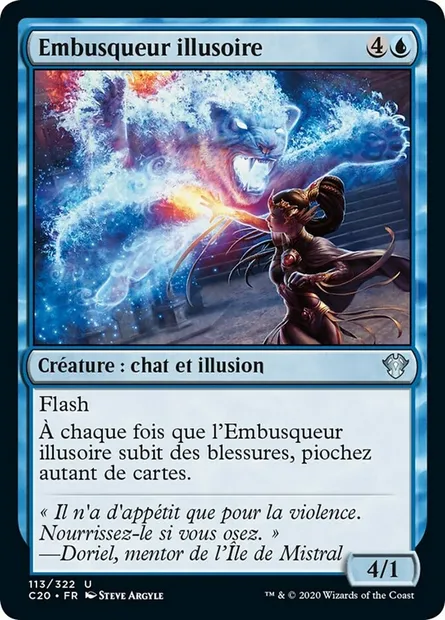 Embusqueur illusoire, carte Magic C20 113 — extension Commander 2020