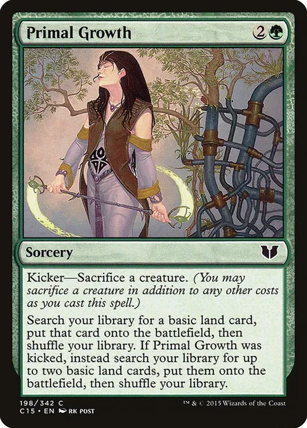 Primal Growth, Magic card C15 198 — Commander 2015 set