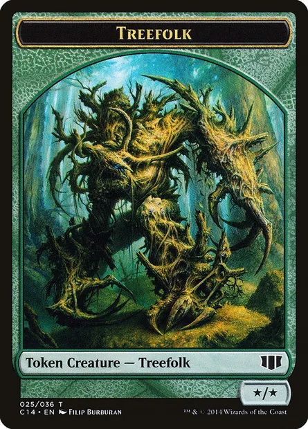 Treefolk, Magic card TC14 25 — Commander 2014 Tokens set