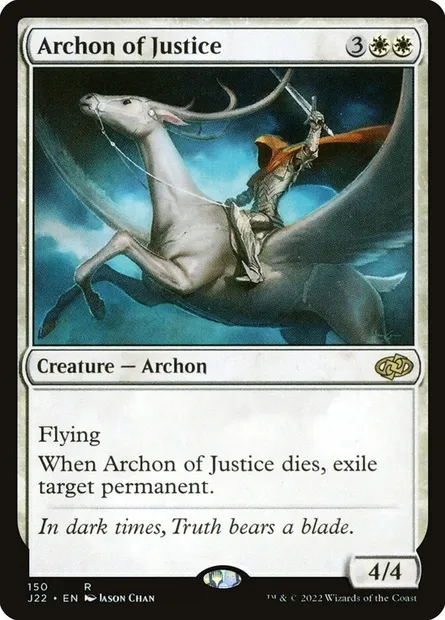 Archon of Justice, Magic card J22 150 — Jumpstart 2022 set