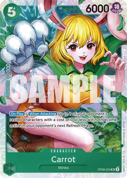 Carrot, carte One Piece OP08-023 — extension TWO LEGENDS