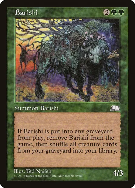 Barishi, carte Magic WTH 119 — extension Aquilon
