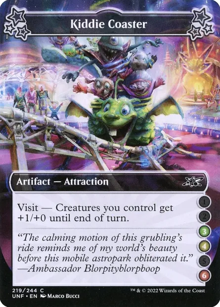 Kiddie Coaster, Magic card UNF 219d — Unfinity set