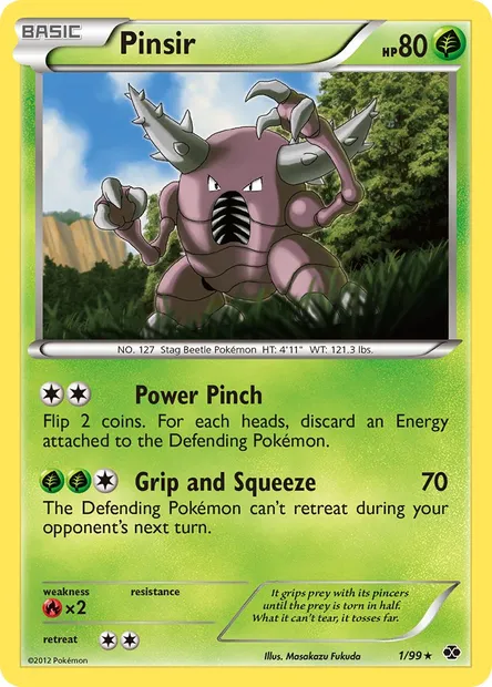 Pinsir, Pokémon card NXD 1 — Next Destinies set