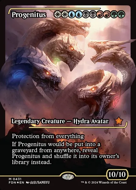 Progenitus, Magic card FDN 431 — Foundations set