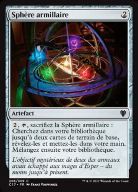 Sphère armillaire, carte Magic C17 203 — extension Commander 2017