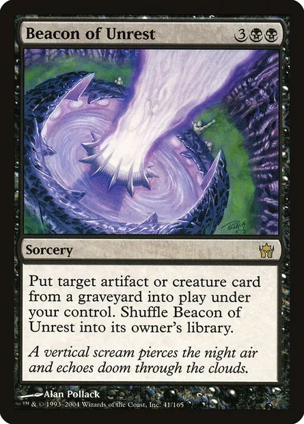 Beacon of Unrest, Magic card 5DN 41 — Fifth Dawn set