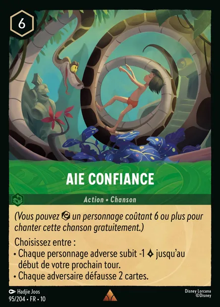 Aie confiance, carte Disney Lorcana CH10-095 — extension Lueurs dans les Profondeurs
