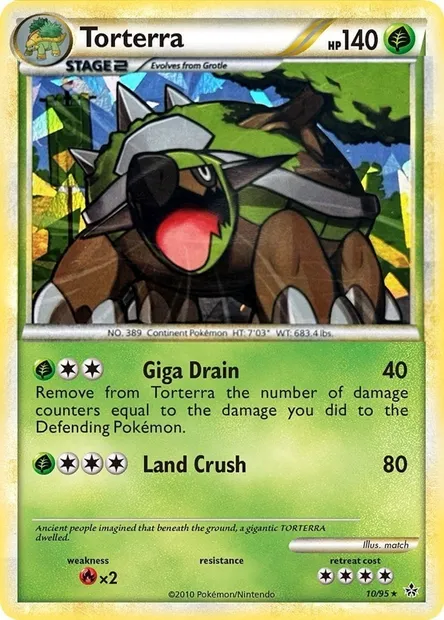 Torterra, carte Pokémon TDX 010-7 — extension Theme Deck & Blisters Exclusives