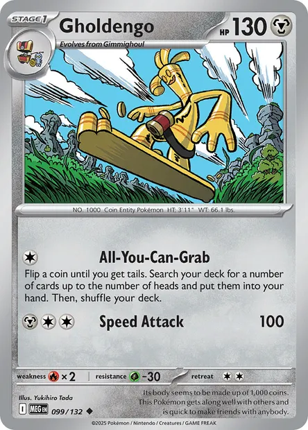 Gholdengo, Pokémon card MEG 099 — Mega Evolution set