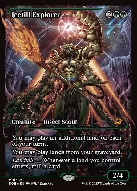 Icetill Explorer, Magic card EOE 362 — Edge of Eternities set