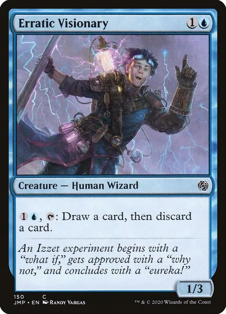 Erratic Visionary, Magic card JMP 150 — Jumpstart set