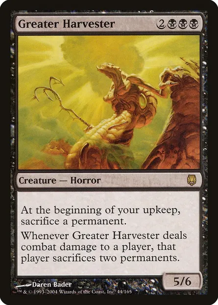 Grand moissonneur, carte Magic DST 44 — extension Sombracier