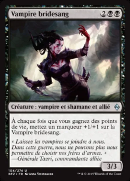 Vampire bridesang, carte Magic BFZ 104 — extension La bataille de Zendikar