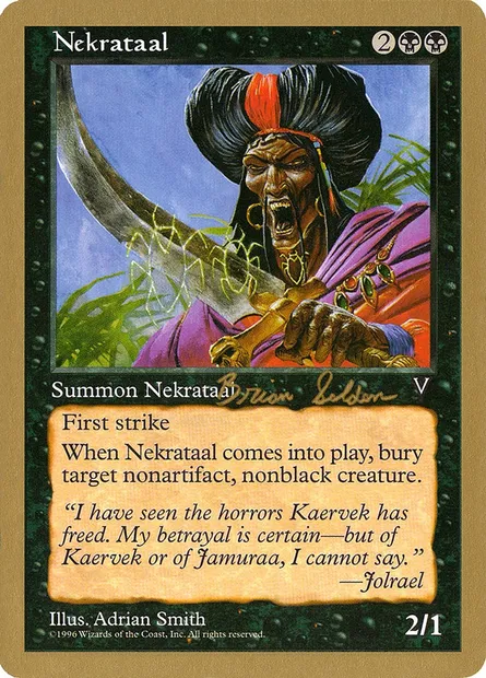 Nekrataal, Magic card WC98 bs66 — World Championship Decks 1998 set