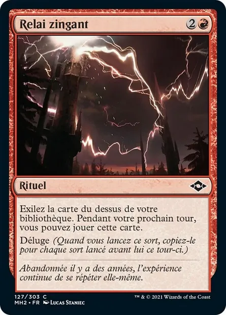 Relai zingant, carte Magic MH2 127 — extension Horizons du Modern 2