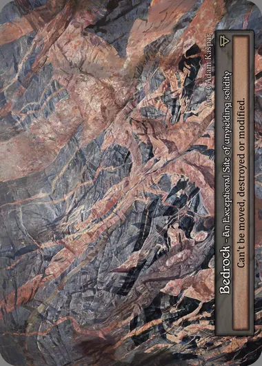 Bedrock, carte Sorcery ALP 348 — extension Alpha