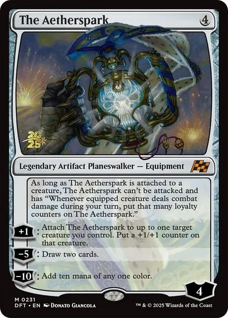 The Aetherspark, Magic card PDFT 231s — Aetherdrift Promos set