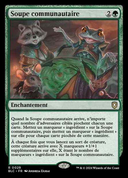 Soupe communautaire, carte Magic BLC 29 — extension Bloomburrow Commander