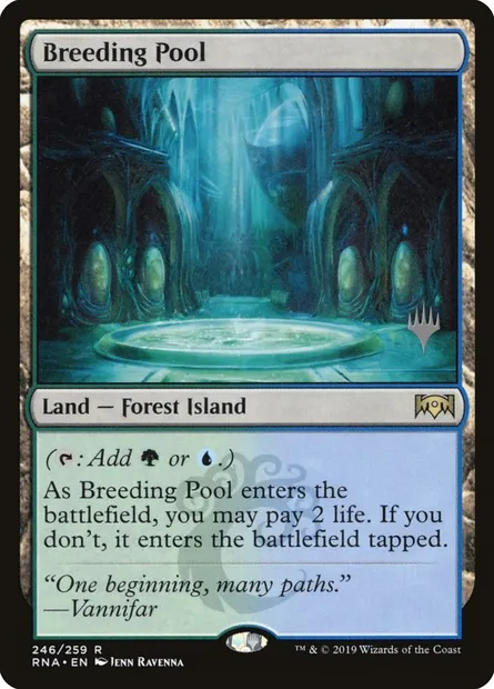 Bassin d'élevage, carte Magic PRNA 246p — extension Ravnica Allegiance Promos