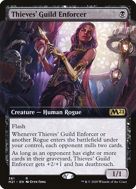 Thieves' Guild Enforcer, Magic card M21 361 — Core Set 2021 set