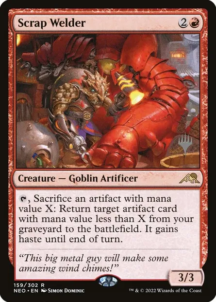 Scrap Welder, Magic card PNEO 159p — Kamigawa: Neon Dynasty Promos set