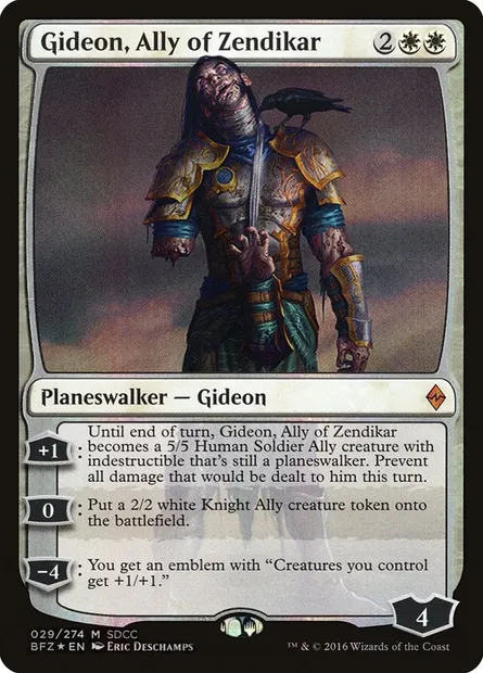 Gideon, Ally of Zendikar, Magic card PS16 29 — San Diego Comic-Con 2016 set