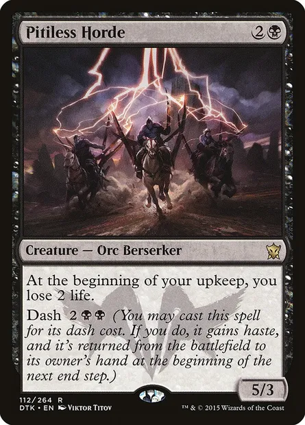 Pitiless Horde, Magic card DTK 112 — Dragons of Tarkir set