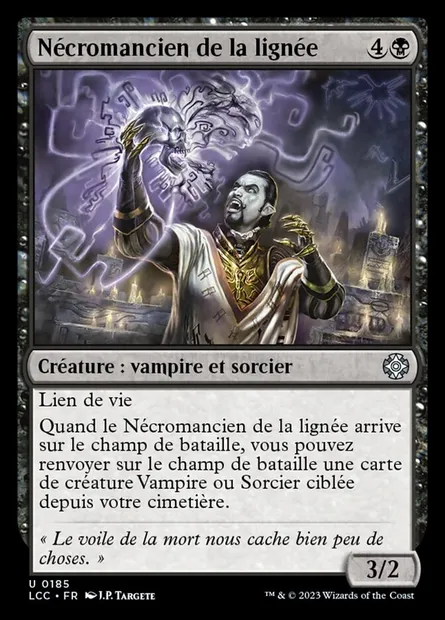 Nécromancien de la lignée, carte Magic LCC 185 — extension The Lost Caverns of Ixalan Commander