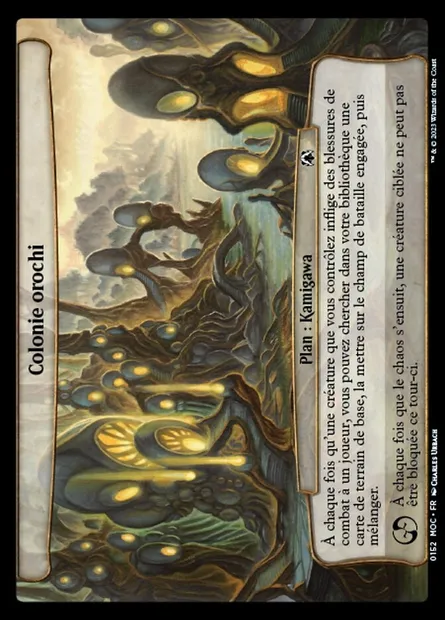 Colonie orochi, carte Magic MOC 152 — extension March of the Machine Commander